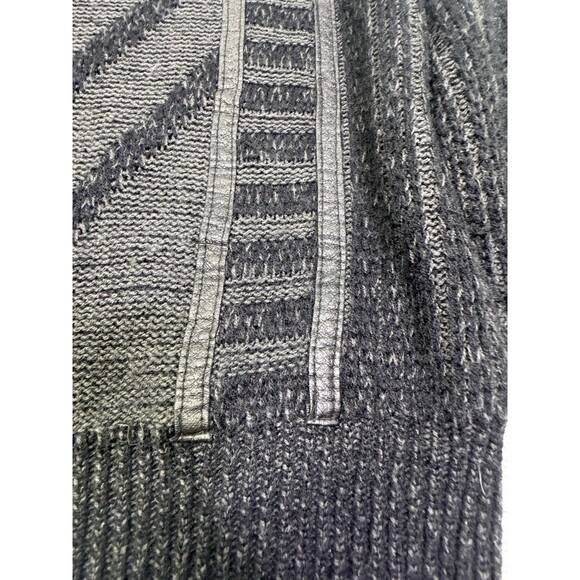 Vintage Bugle Boy Sweater Mens Xl Black Pullover Knit Acrylic 80s Retro Y2K Grun - Picture 3 of 8